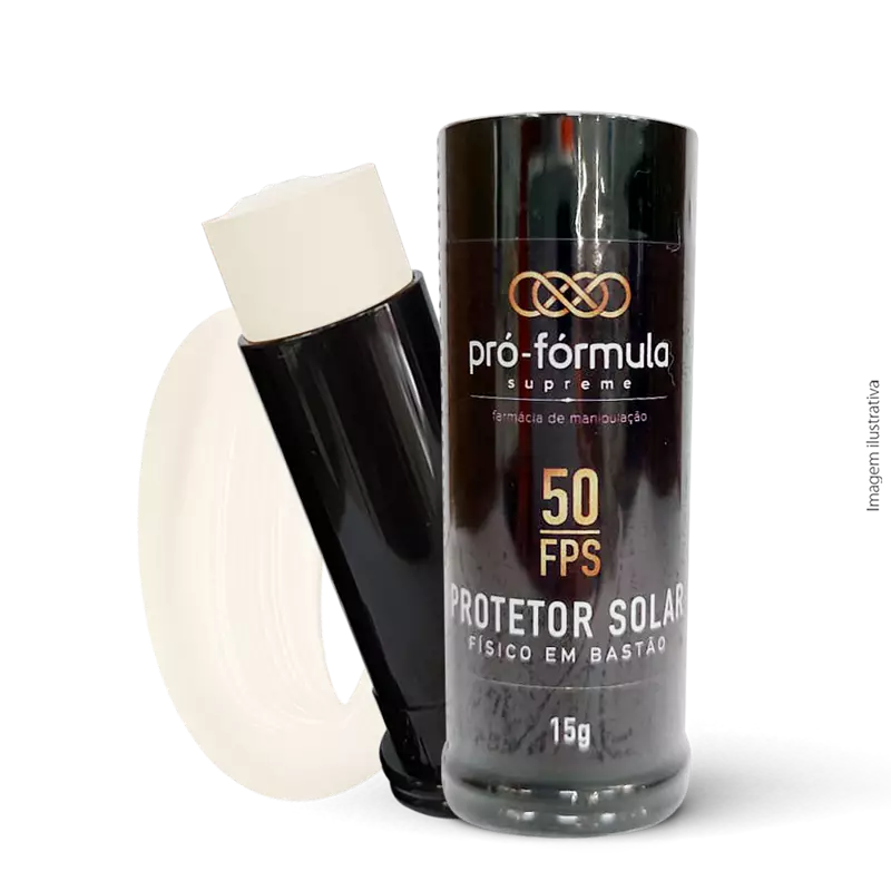 Filtro Solar Lipstick Bastão FPS 50 PPD 10 Branco 15g
